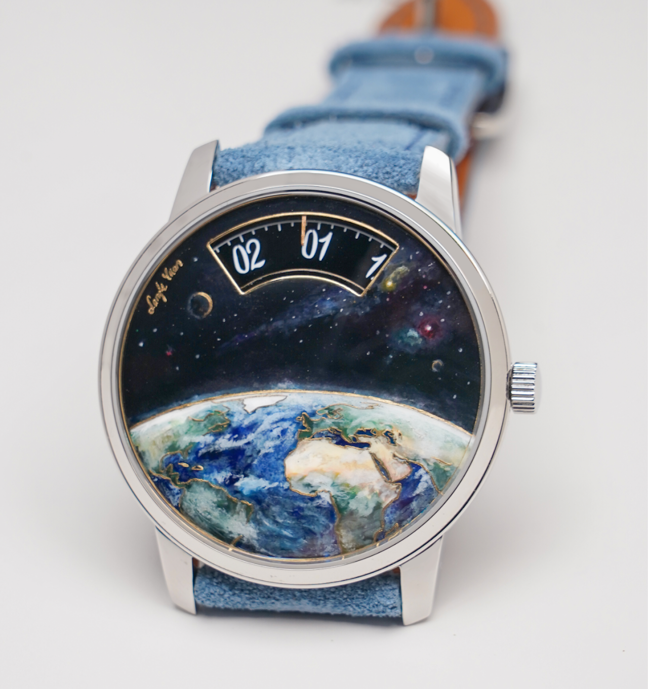 逐星 (Chasing the Stars) — miniature-enamel dial